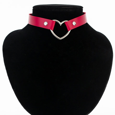 Gothic Adjustable Faux Leather Choker - gothicstate