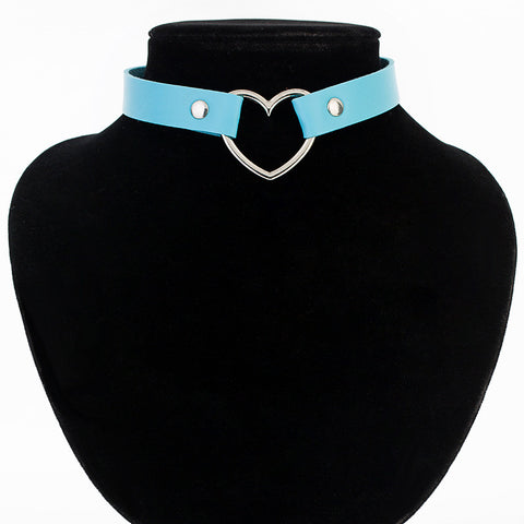 Gothic Adjustable Faux Leather Choker - gothicstate