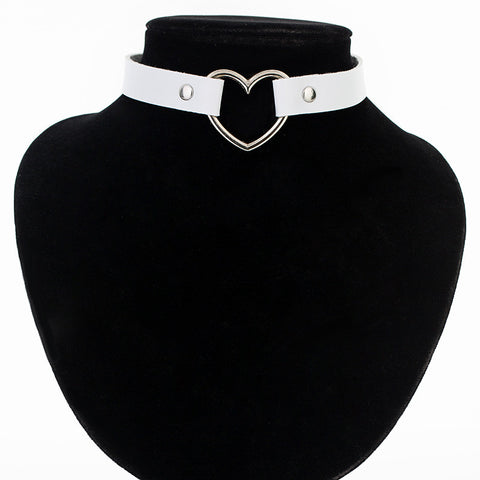 Gothic Adjustable Faux Leather Choker - gothicstate