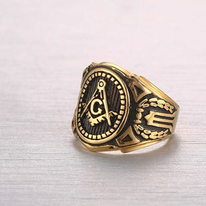 Gold Masonic Ring - gothicstate