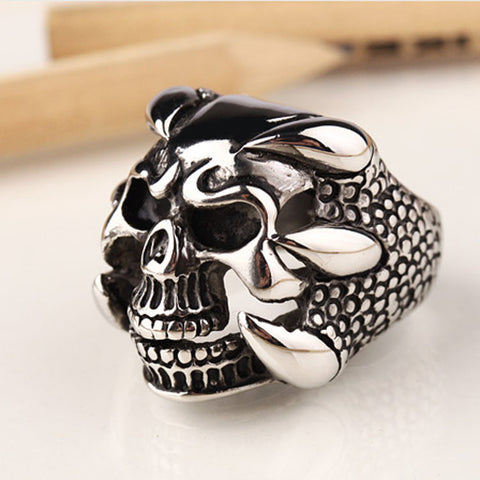 Biker Rings Vintage Gothic Skeleton - gothicstate