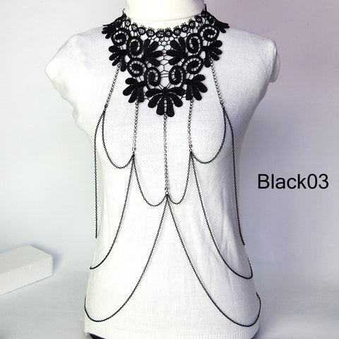 Multi layer Body Chain Tassel - gothicstate