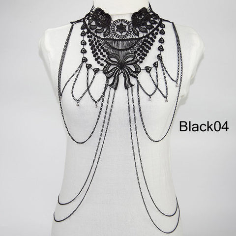 Multi layer Body Chain Tassel - gothicstate