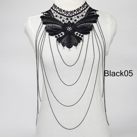 Multi layer Body Chain Tassel - gothicstate