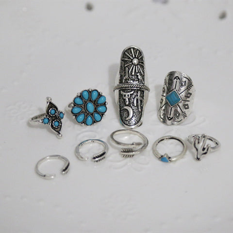 Vintage Ring  Gypsy (Nine Piece) - gothicstate