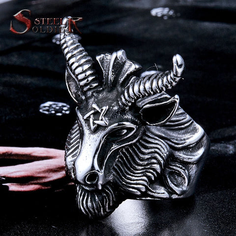 Vintage Goat Ring - gothicstate