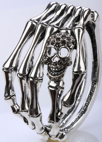 Skull / Skeleton Hand Bone Bracelet Gothic Jewelry - gothicstate