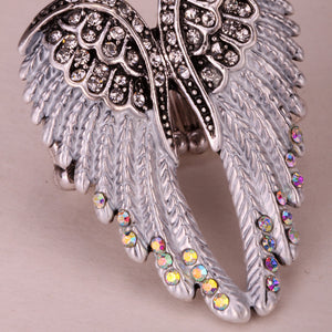 Angel Wings Stretch Ring Women Biker Jewelry - gothicstate