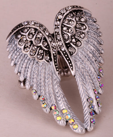 Angel Wings Stretch Ring Women Biker Jewelry - gothicstate