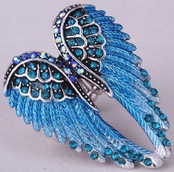 Angel Wings Stretch Ring Women Biker Jewelry - gothicstate