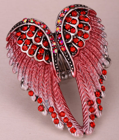 Angel Wings Stretch Ring Women Biker Jewelry - gothicstate