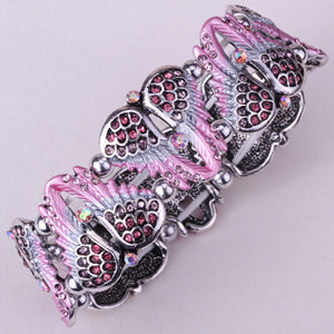 Angel Wings Stretch Bracelet for Women Bikers - gothicstate