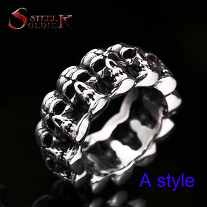 Vintage Domineering Skull Ring - gothicstate