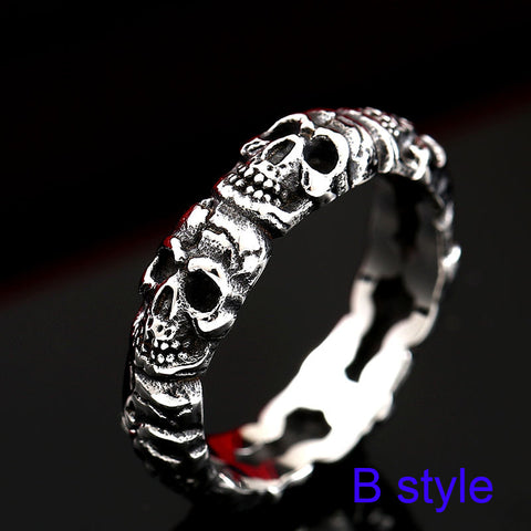 Vintage Domineering Skull Ring - gothicstate