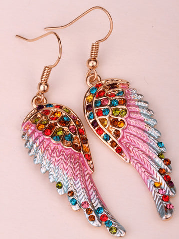 Angel Wings Dangle Earrings - gothicstate