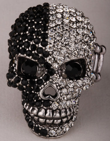 Skull Stretch Ring W Moving Jaw Halloween - gothicstate