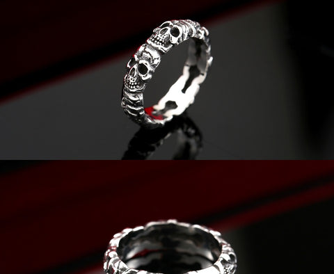 Vintage Domineering Skull Ring - gothicstate