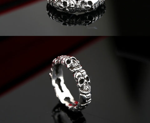 Vintage Domineering Skull Ring - gothicstate