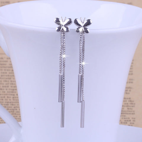 Butterfly Long Tassels Earrings - gothicstate