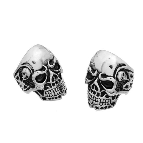 1PC Viking Skeleton Skull Biker Ring Size 8-11 Punk Rock Jewelry - gothicstate