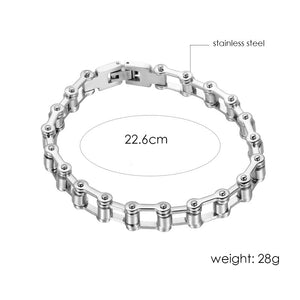 Biker Motorcycle Link Chain Bracelet - gothicstate