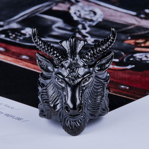 Vintage Goat Ring - gothicstate