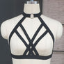 Black Harness Cage Bra Exotic Apparel - gothicstate