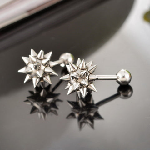 Cool Punk Spike Stud Earrings - gothicstate