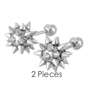 Cool Punk Spike Stud Earrings - gothicstate