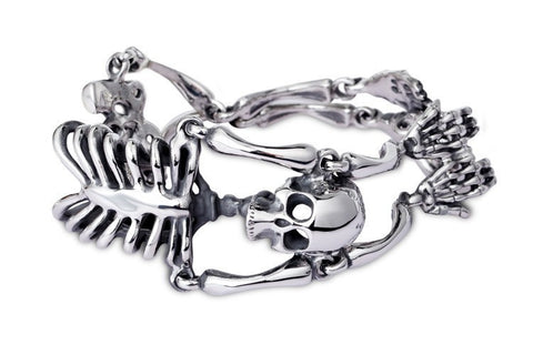 Punk Rock Gothic Body Skull Bracelet - gothicstate